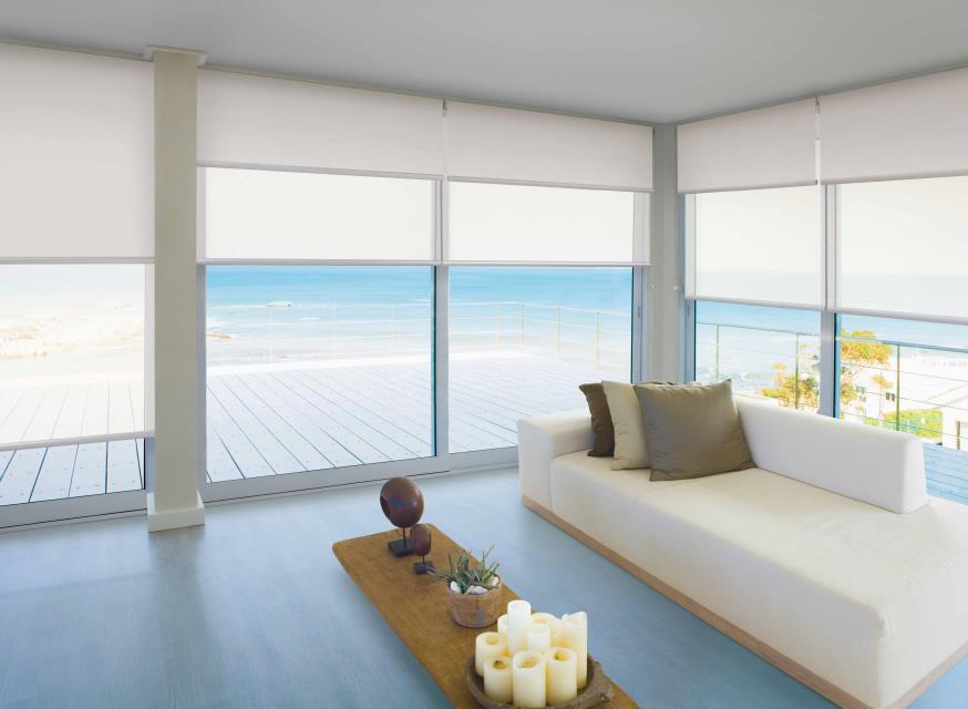motorised beach blinds